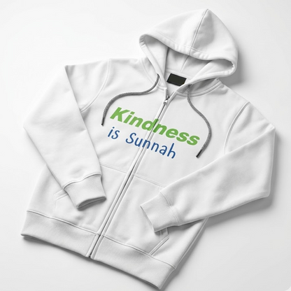 The Daily Reminder Zip-Up Hoodie - Kindness is Sunnah