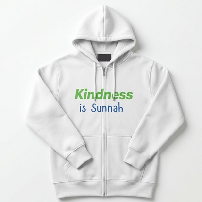 The Daily Reminder Zip-Up Hoodie - Kindness is Sunnah